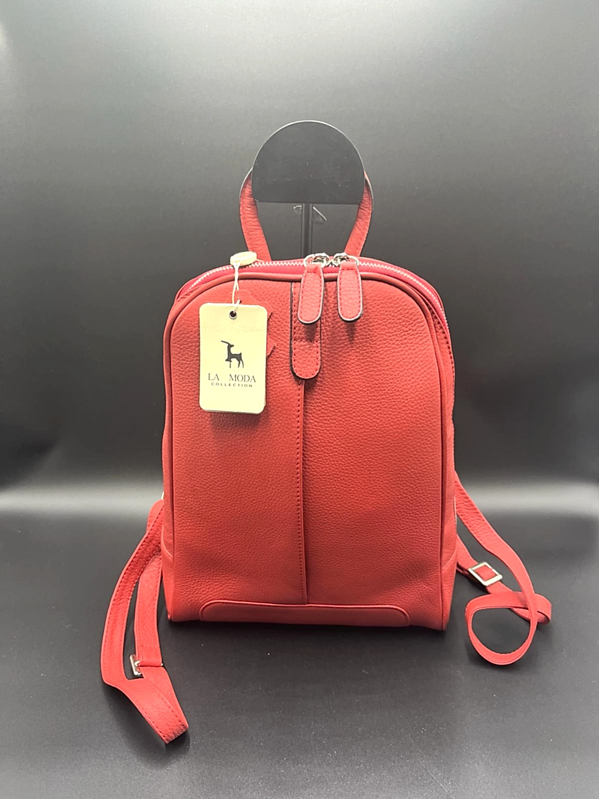 La Moda Hakiki Deri Kadın Sırt Çantası