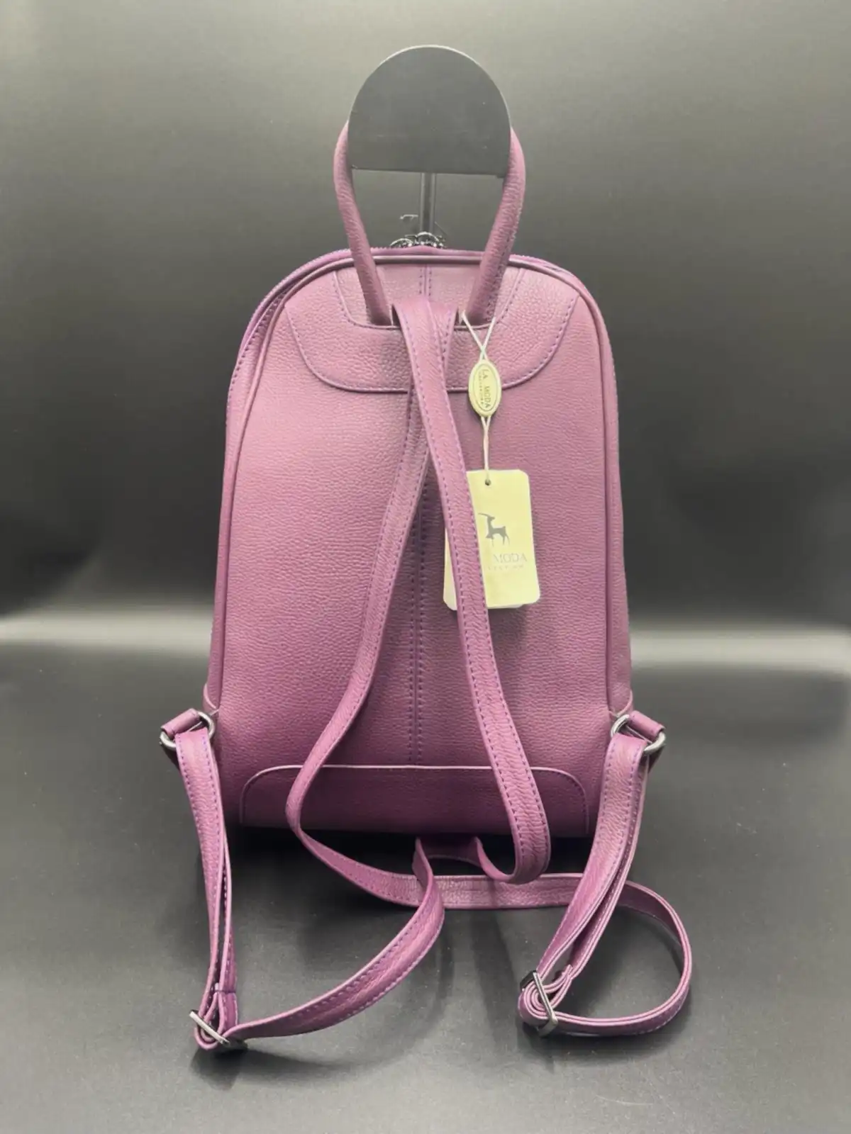 La Moda Hakiki Deri Kadın Sırt Çantası