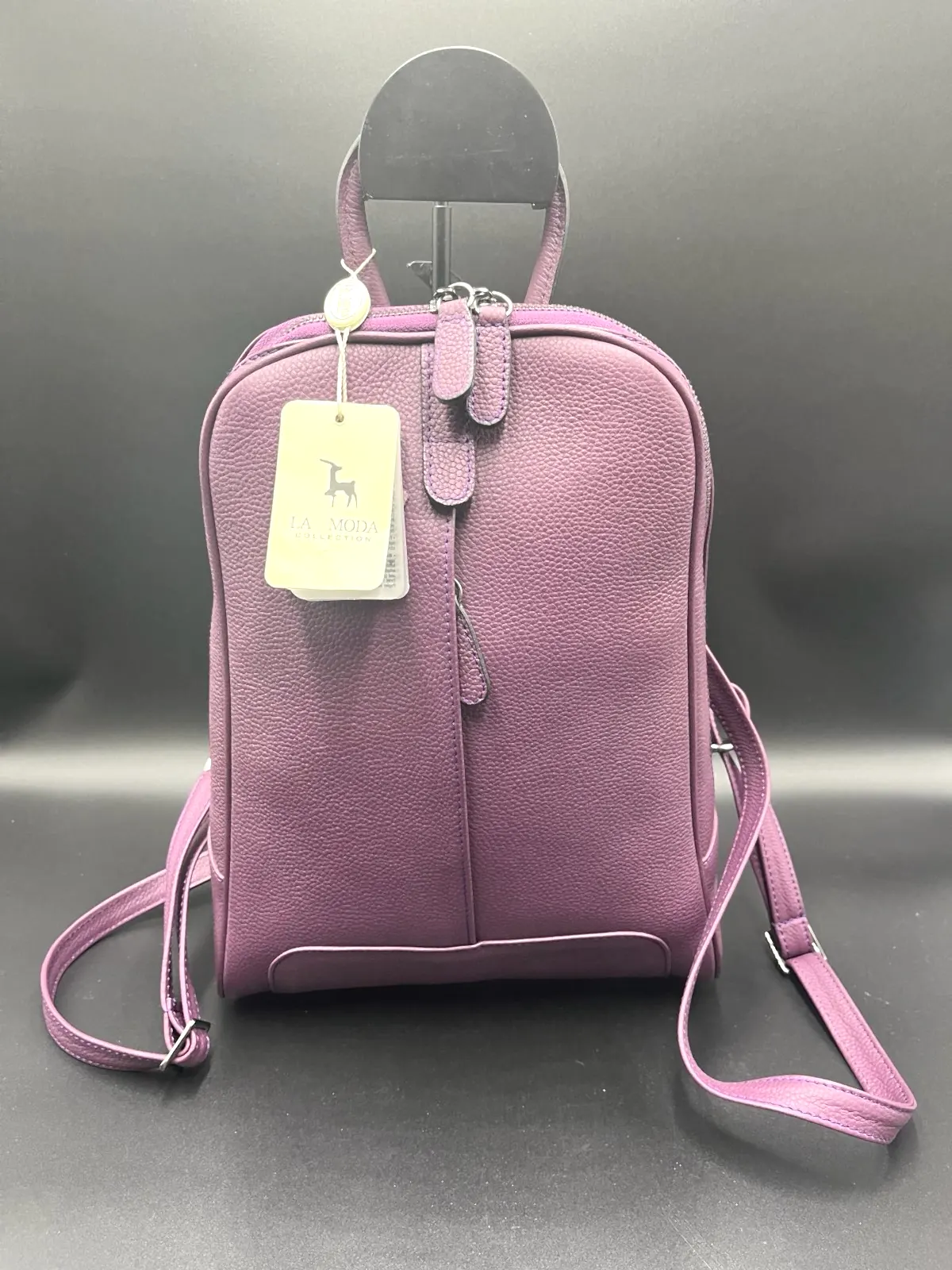 La Moda Hakiki Deri Kadın Sırt Çantası