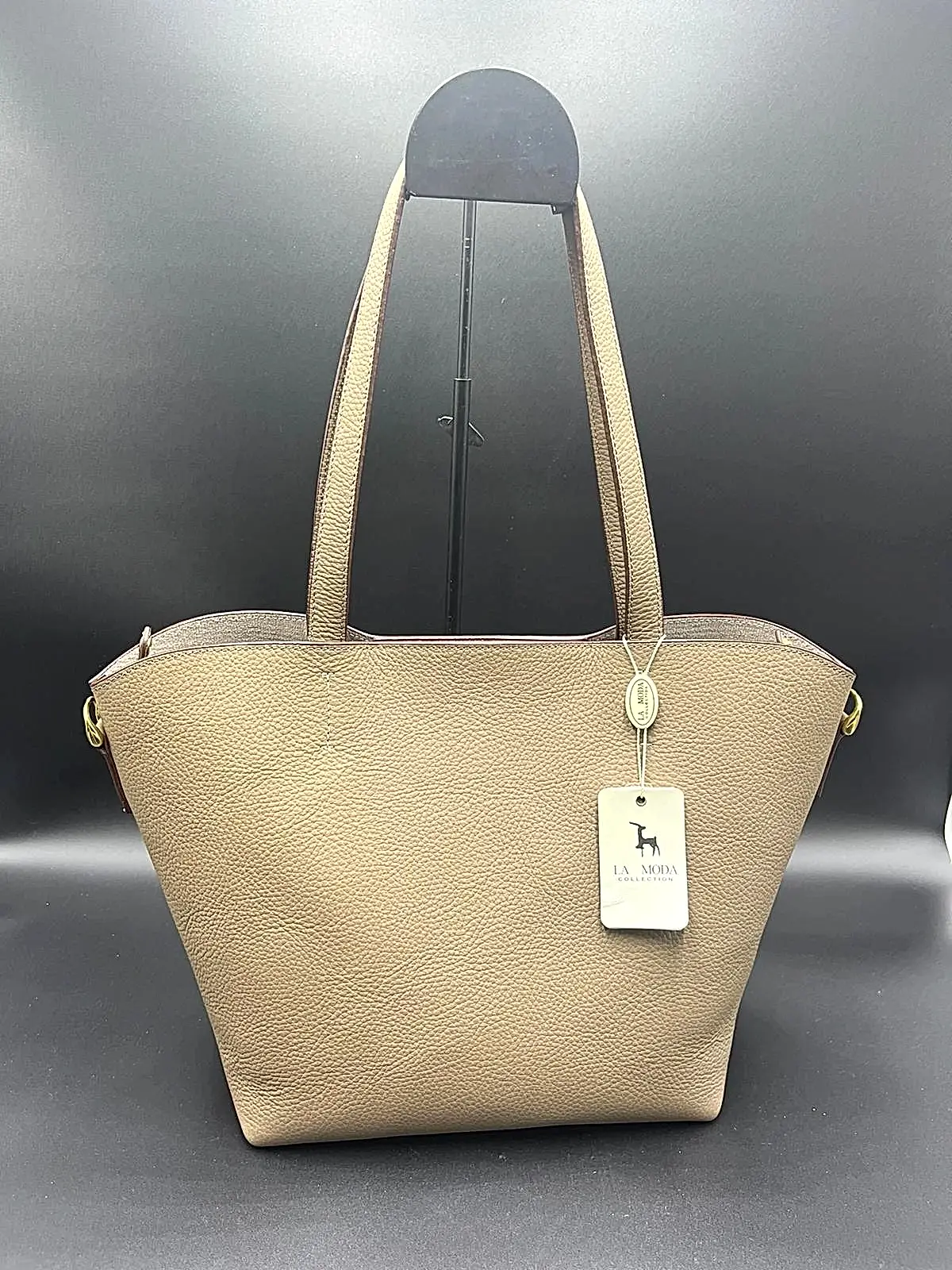 La Moda Çapraz Askılı ve Omuz Askılı Hakiki Deri Kadın Çantası