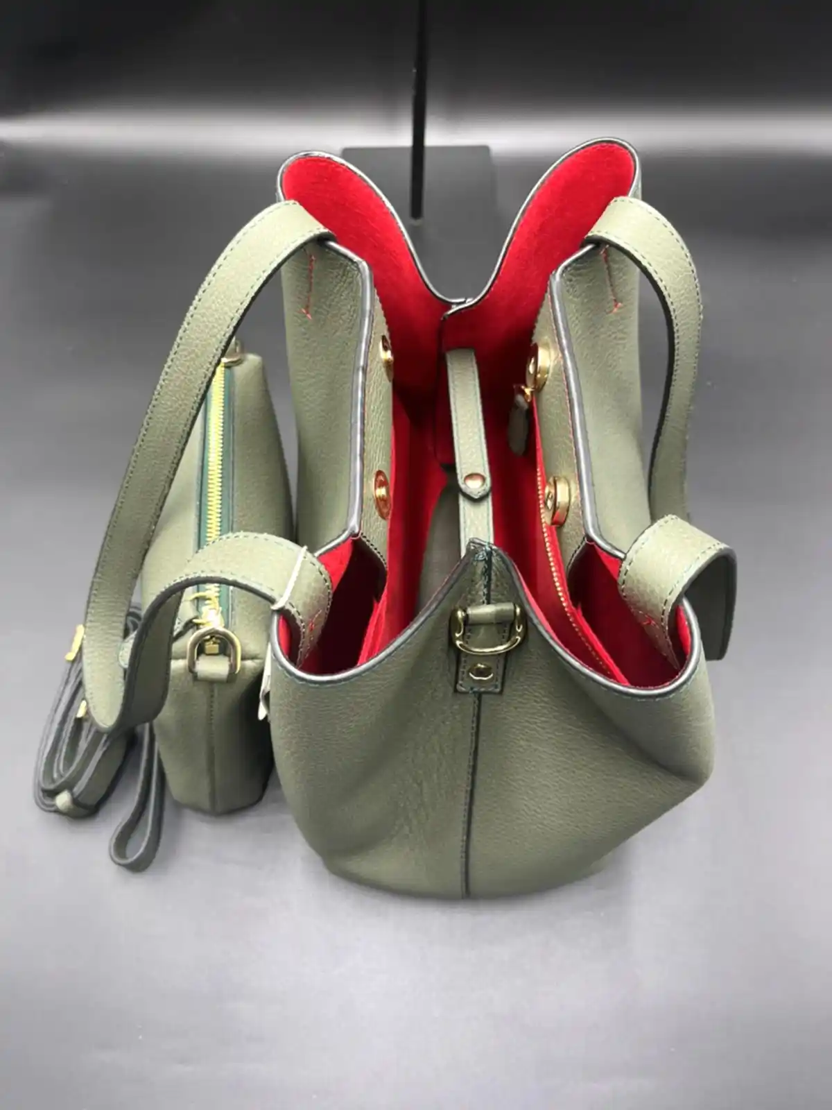 La Moda Çapraz Askılı ve Omuz Askılı Hakiki Deri Kadın Çantası