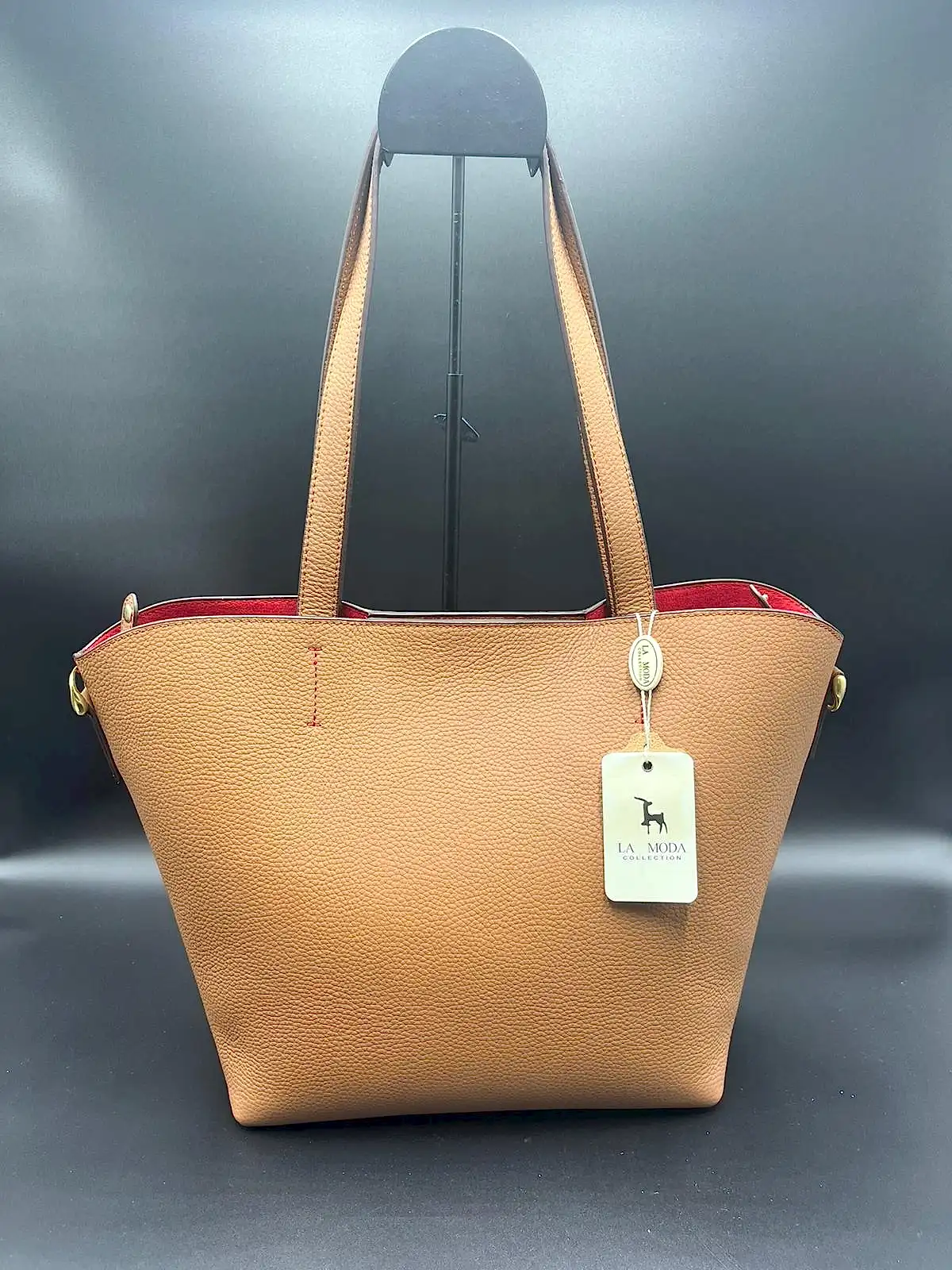 La Moda Çapraz Askılı ve Omuz Askılı Hakiki Deri Kadın Çantası