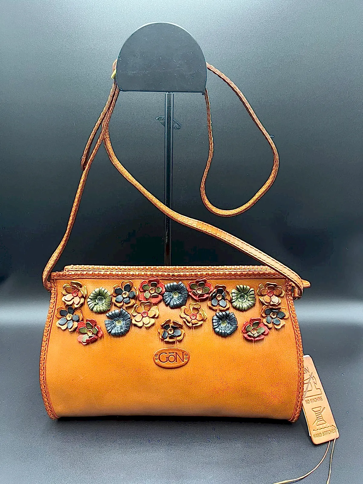 Gön Çapraz Askılı Hakiki Deri Kadın Çantası