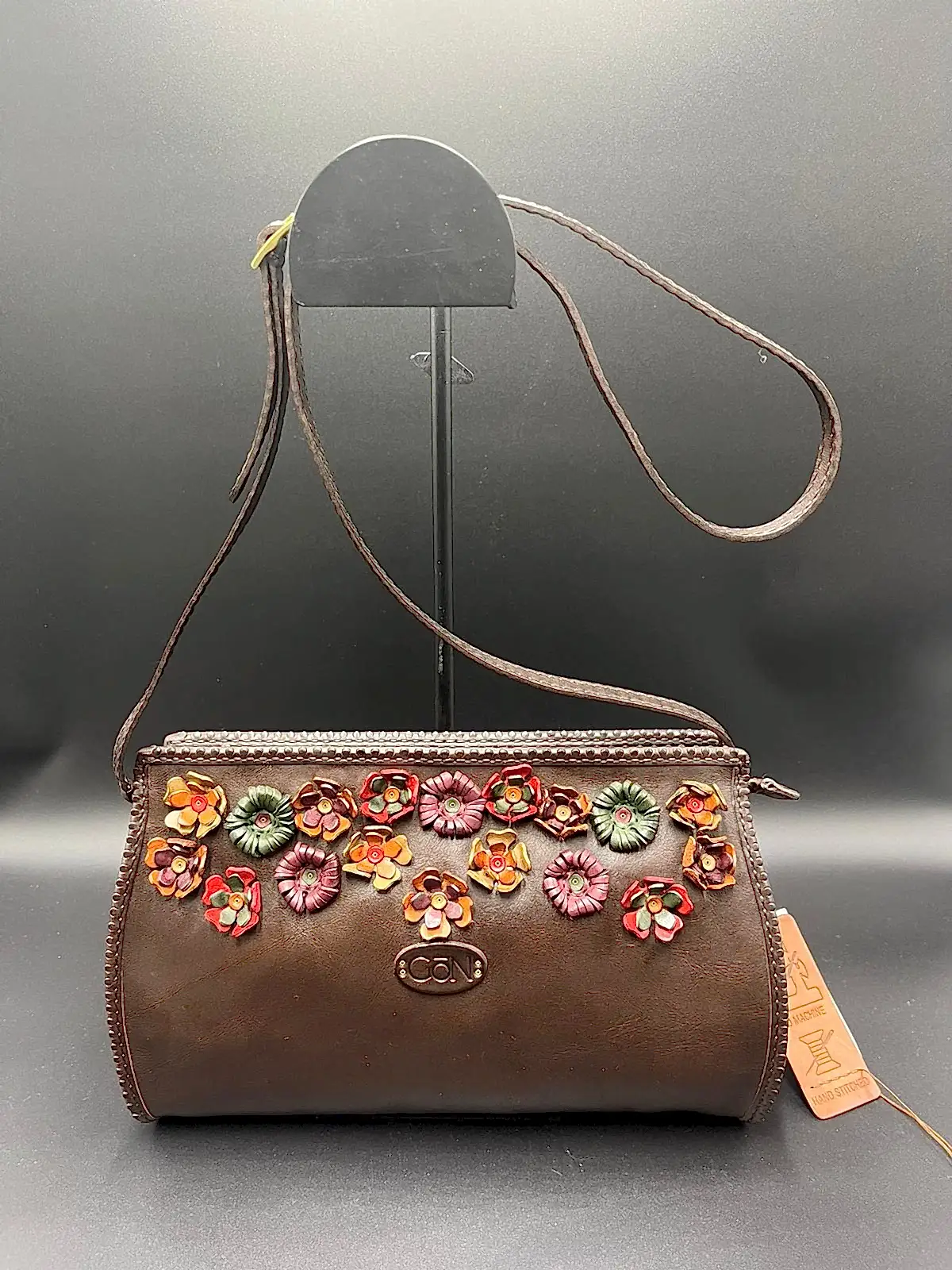 Gön Çapraz Askılı Hakiki Deri Kadın Çantası