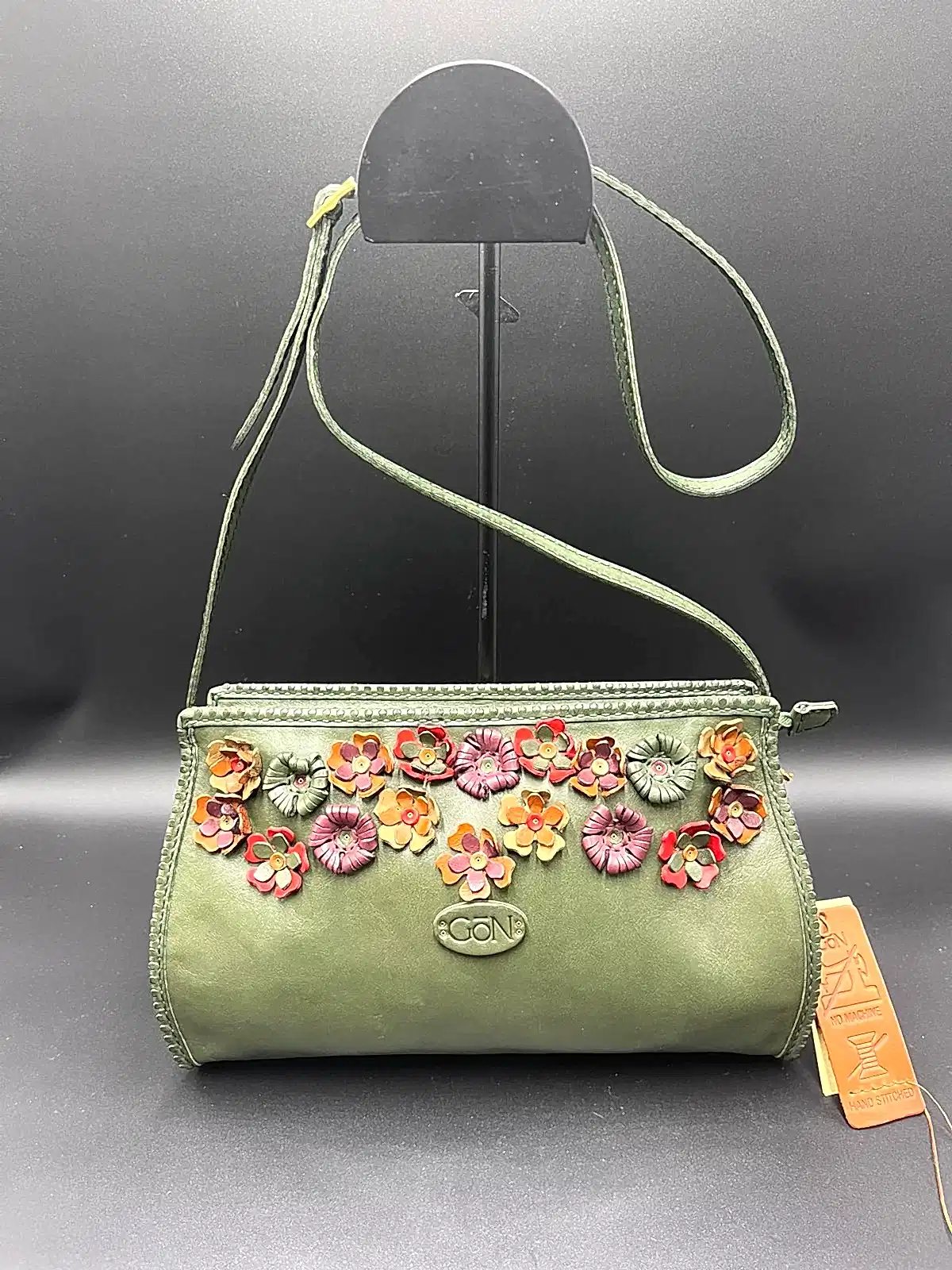 Gön Çapraz Askılı Hakiki Deri Kadın Çantası