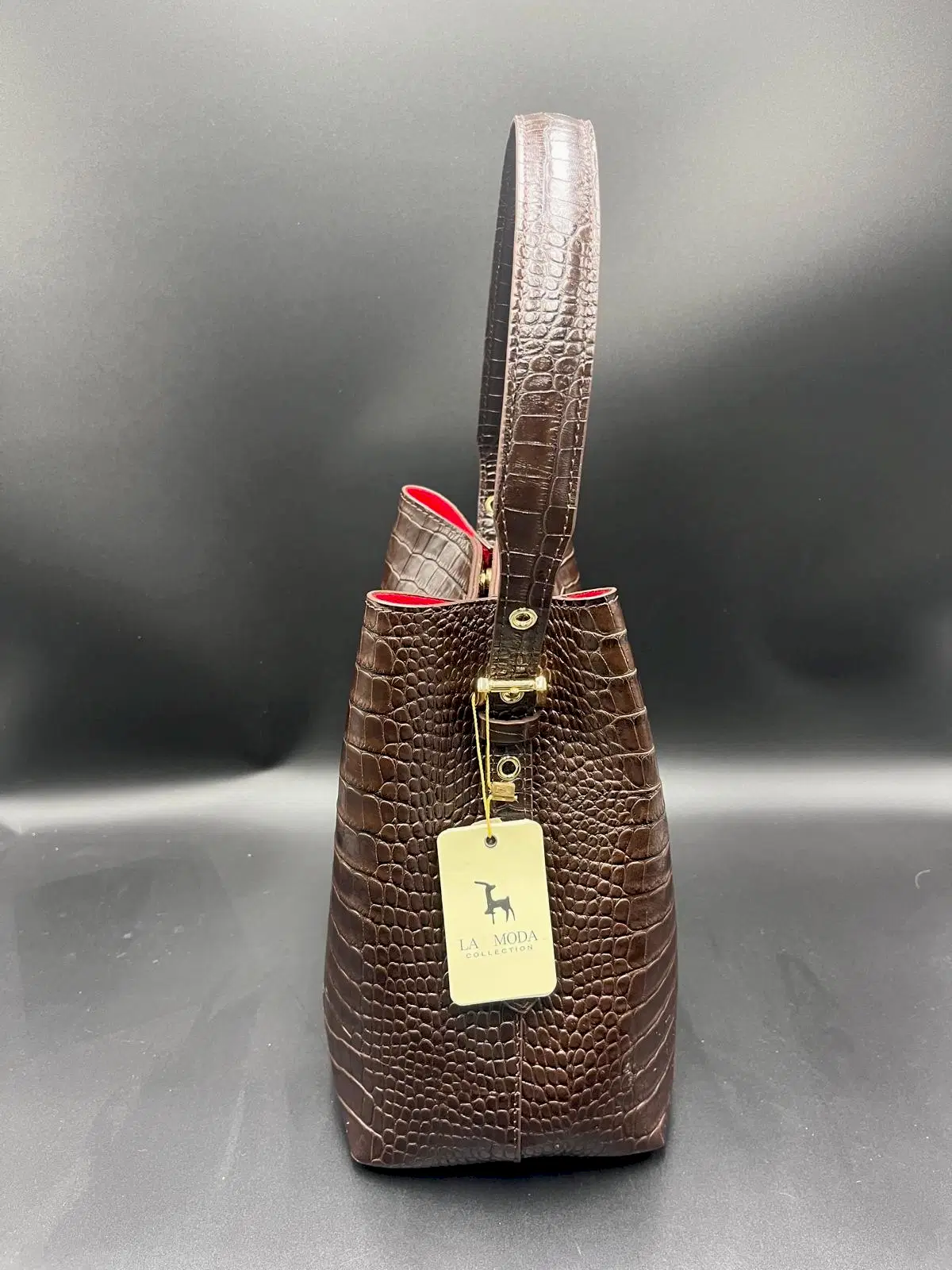 La moda Omuz Askılı Hakiki Deri Kadın Çantası