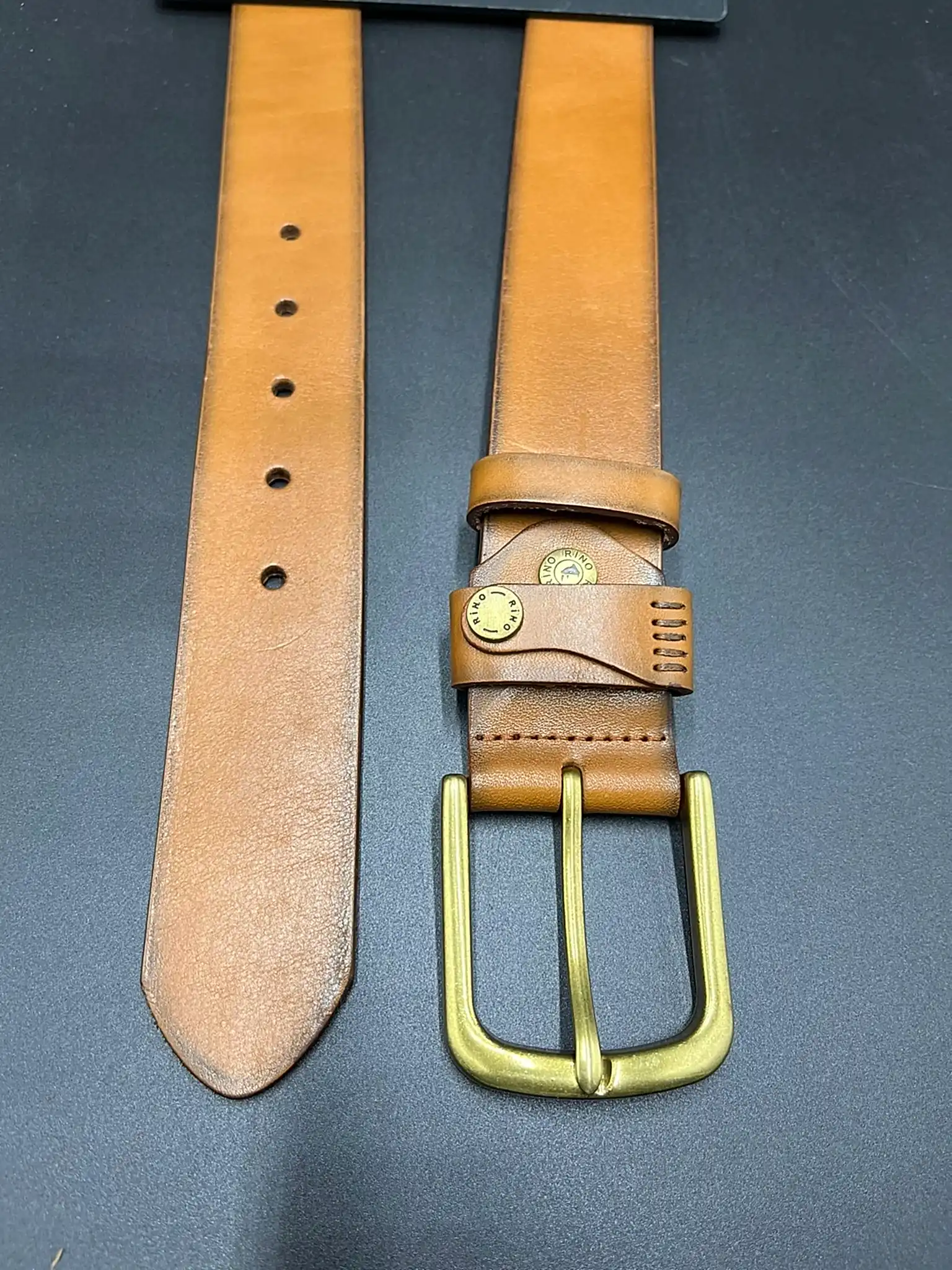 4 cm Antik Hakiki Deri Spor Kemer Unisex