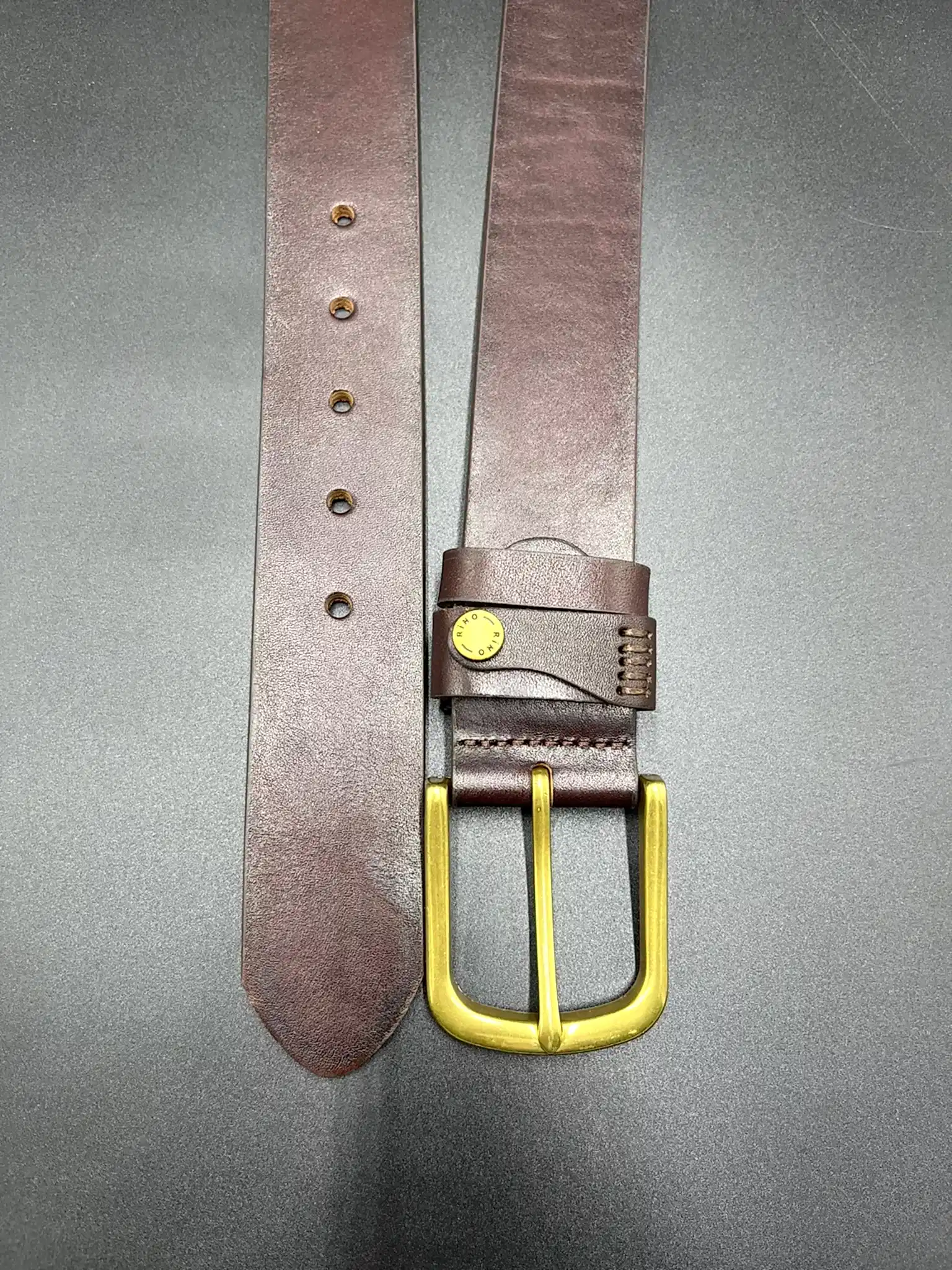 4 cm Antik Hakiki Deri Spor Kemer Unisex